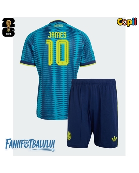 Columbia James Rodriguez #10 Echipament de Fotbal Replică Mondial 2026 Copii Deplasare (+ Șorturi)